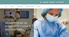 Desktop Screenshot of drsalvadornegrete.com