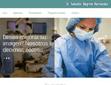 Tablet Screenshot of drsalvadornegrete.com